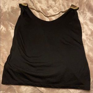 Black Back Chain Blouse
